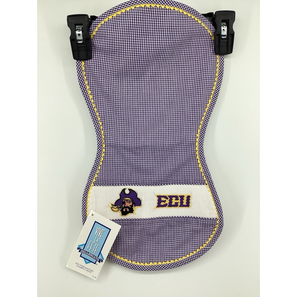 Vive La Fete‎ Baby Smocked ECU East Carolina Pirates Burp Cloth - NEW